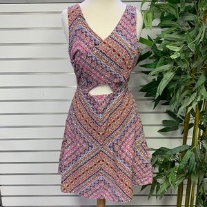 Jessica Simpson Multi color Fit and Flare Dress